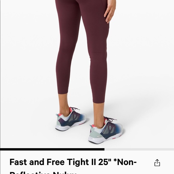 lululemon non-reflective Fast and Free legging - Picture 7 of 10